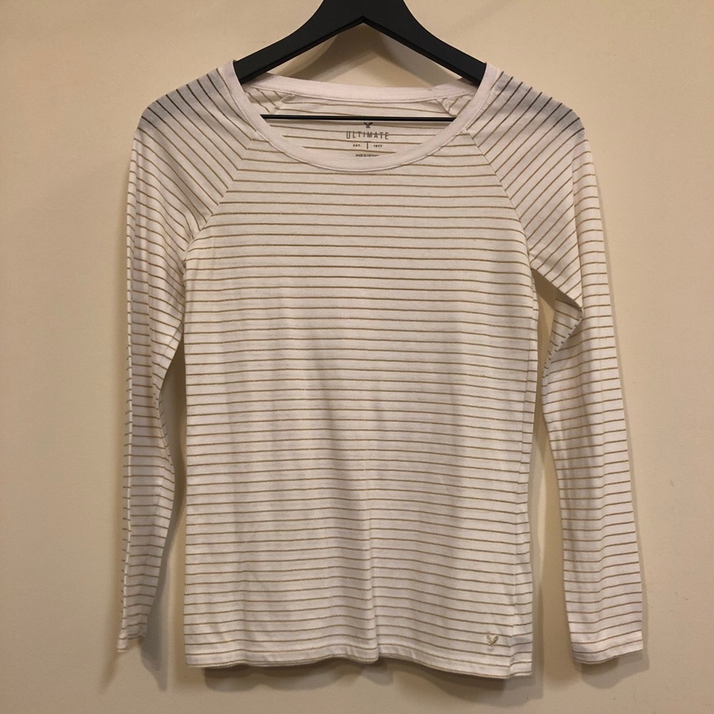 American Eagle Long Sleeve Sheer Shirt